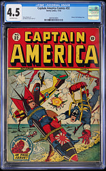 1943 Timely Comics Captain America Comics #32 - CGC 4.5