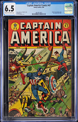 1945 Timely Comics Captain America Comics #47 Last German War Cover - CGC 6.5
