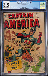 1949 Timely Comics Captain America Comics #70 Captain America & Golden Girl Team-Up, Sci-Fi Cover/Story - CGC 3.5