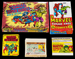 1978-1980 Donruss/Topps Marvel Collection with 1980 Donruss Marvel Super Heroes Tattoo Unopened Wax Box BBCE