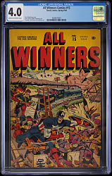 1945 Timely Comics All Winners #15 with Captain America & Sub-Mariner - CGC 4.0