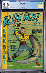 1940 Novelty Press Blue Bolt #4 - CGC 5.0