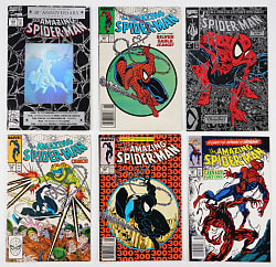 1980s-1990s Marvel Spider-Man Comics (33) with Amazing Spider-Man #300 1st Venom & #361 1st Carnage