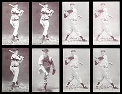 1939-1946 Salutation Exhibits Collection (39) with (15) Hall of Famers Including (4) Ted Williams & (3) Joe DiMaggio