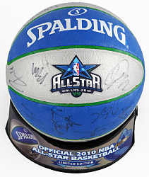 2010 NBA All-Stars Multi-Signed Logo Basketball with (28) Signatures Plus Full JSA LOA