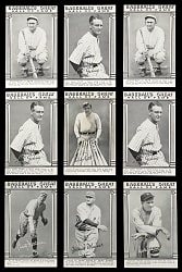1948 Baseball's Great Hall of Fame Exhibits Collection (34) with Partial Set (27/33) Including (3) Lou Gehrig & Babe Ruth