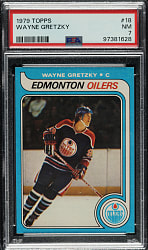 1979-1980 Topps Hockey #18 Wayne Gretzky Rookie PSA NM 7