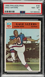1966 Philadelphia Football #38 Gale Sayers Rookie PSA NM-MT 8