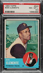 1963 Topps #540 Roberto Clemente PSA NM-MT+ 8.5
