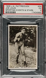 1935 J.A. Pattreiouex Sporting Events & Stars #56 Joe Louis PSA EX 5