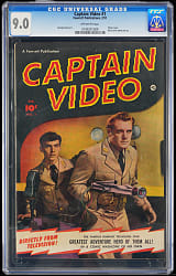 1951 Fawcett Captain Video #1 Issue - CGC 9.0, "1 of 1" Highest Graded