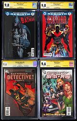 2010-2016 DC Batman Related Signed Comics (9) - All CGC Signature Series Graded 9.6 to 9.8