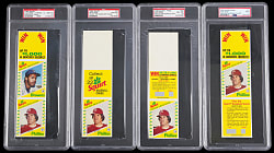 1982 Squirt Pete Rose Panel PSA Graded Quartet - All Different with (2) GEM MINT 10