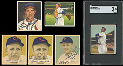 1949 & 1950 Bowman Collection (29) with SGC VG 3 Ted Williams with (4) Autographed