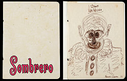 1977 Frank Sinatra Original Clown Sketch on Sombrero Restaurant Menu with Provenance Letter