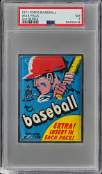 1971 Topps Series 2 Unopened Wax Pack PSA NM 7