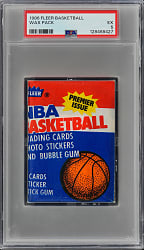 1986-1987 Fleer Basketball Unopened Wax Pack PSA EX 5