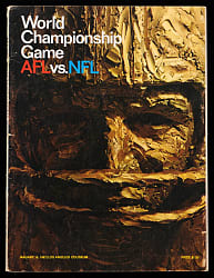 1967 Super Bowl I Green Bay Packers vs. Kansas City Chiefs Program