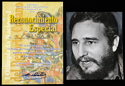 Fidel Castro Signed Recognition Certificate with Full PSA/DNA LOA Plus 1950s News Service Photograph