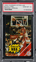 1988 Fournier Estrellas Michael Jordan PSA GEM MINT 10