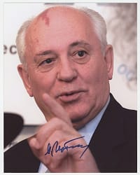 Mikhail Gorbachev Signed Photograph