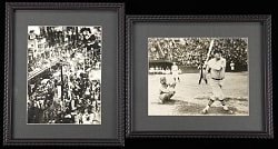 1934 Tour of Japan Original Photograph Pair with Babe Ruth