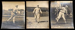 Circa 1910-1913 Chicago White Sox Vintage Photograph Trio Including Ed Walsh and Doc White