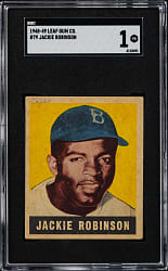 1948-1949 Leaf #79 Jackie Robinson Rookie SGC POOR 1