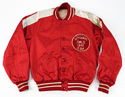 1943 Owls City Champs Satin Football Jacket