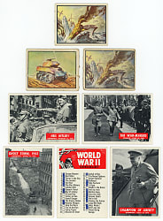 1950-1965 Non-Sport War Themed Collection (260) with 1950-1951 Topps Freedom's War Near Set (166/203) Including One Tank & Many Tan Backs