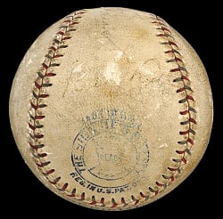 Babe Ruth & Billy Evans Dual-Signed OAL Baseball with Full PSA LOA