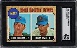 1968 Topps Milton Bradley #177 Nolan Ryan Rookie SGC VG/EX 4