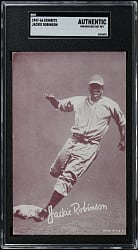 1947-1966 Exhibits Jackie Robinson SGC Authentic