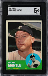 1963 Topps #200 Mickey Mantle SGC EX 5