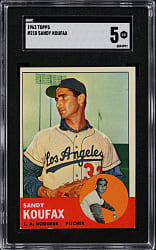 1963 Topps #210 Sandy Koufax SGC EX 5