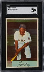 1954 Bowman #89 Willie Mays SGC EX 5
