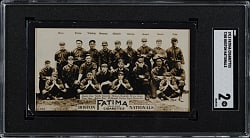 1913 T200 Fatima Cigarettes Boston Nationals Team Card with Rabbit Maranville SGC GOOD 2
