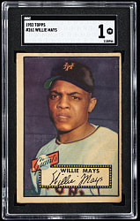 1952 Topps #261 Willie Mays SGC POOR 1