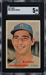 1957 Topps #302 Sandy Koufax SGC EX 5