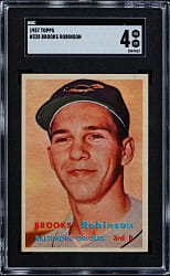1957 Topps #328 Brooks Robinson Rookie SGC VG/EX 4