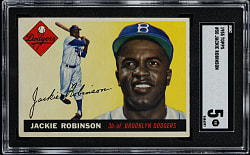 1955 Topps #50 Jackie Robinson SGC EX 5