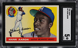 1955 Topps #47 Hank Aaron SGC EX 5