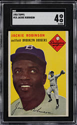 1954 Topps #10 Jackie Robinson SGC VG/EX 4