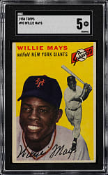 1954 Topps #90 Willie Mays SGC EX 5