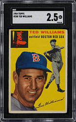 1954 Topps #250 Ted Williams SGC GOOD+ 2.5