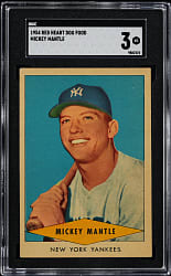 1954 Red Heart Dog Food Mickey Mantle SGC VG 3