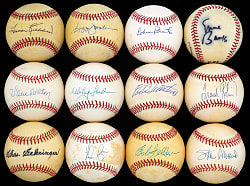 Hall of Fame Single-Signed Baseball Collection (35) - All Individually Certified