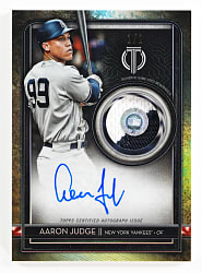 2020 Topps Tribute Aaron Judge Certified Autograph/Patch #1/1 with MLB Hologram