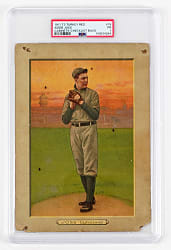 1911 T3 Turkey Red Cabinets #19 Addie Joss Checklist Back PSA POOR 1