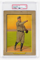 1911 T3 Turkey Red Cabinets #114 Bob Rhoades Checklist Back PSA POOR 1